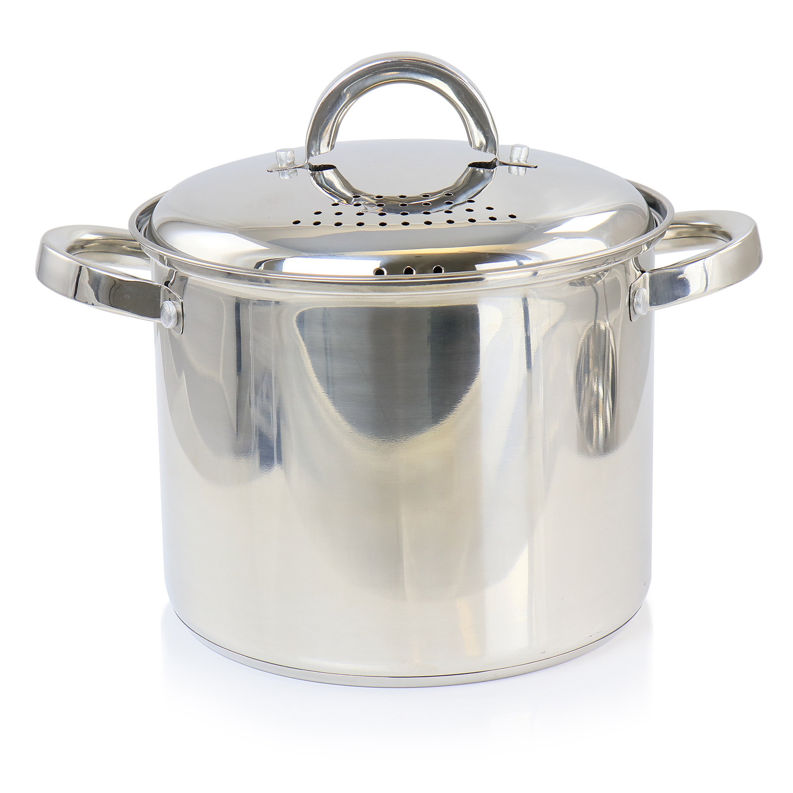 Oster Sangerfield Pentola Per Pasta 5 Litri In Acciaio Inox – Set 3 Pezzi Con Coperchio E Inserti Per Cottura A Vapore